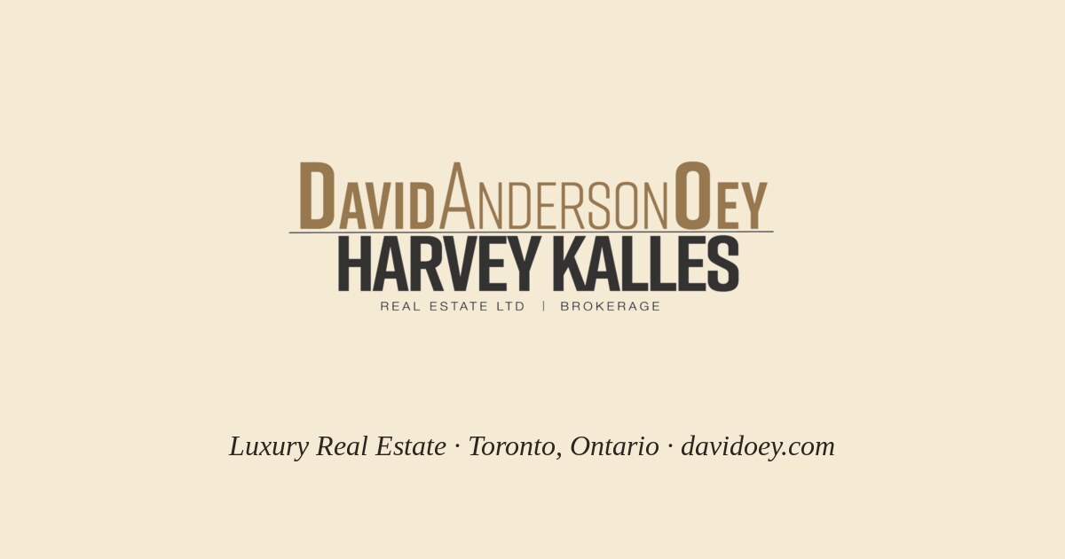 David Roey Toronto David Anderson Oey — Toronto Luxury Real Estate